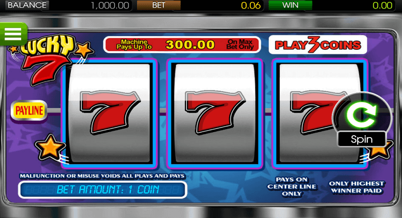 Lucky 7 slot od BetSoft